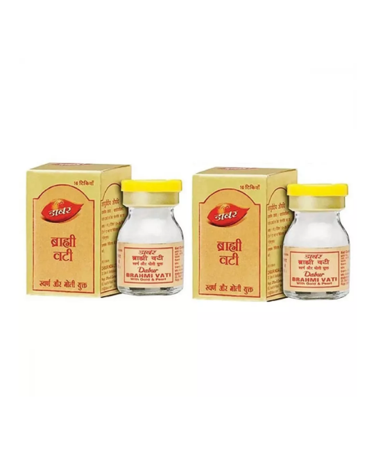 Dabur Brahmi Vati With Gold (10tab, Pack of 2)