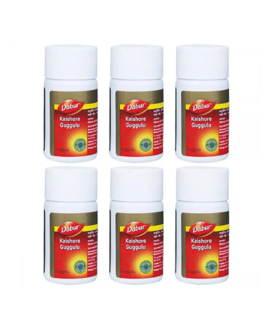 Dabur Kaishore Guggulu (60tab, Pack of 6)
